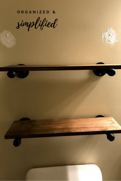 2 pipe shelves