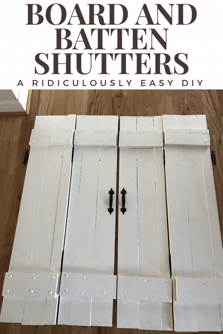 Board and Batten farmhouse shutters: a ridiculously easy&nbsp;DIY