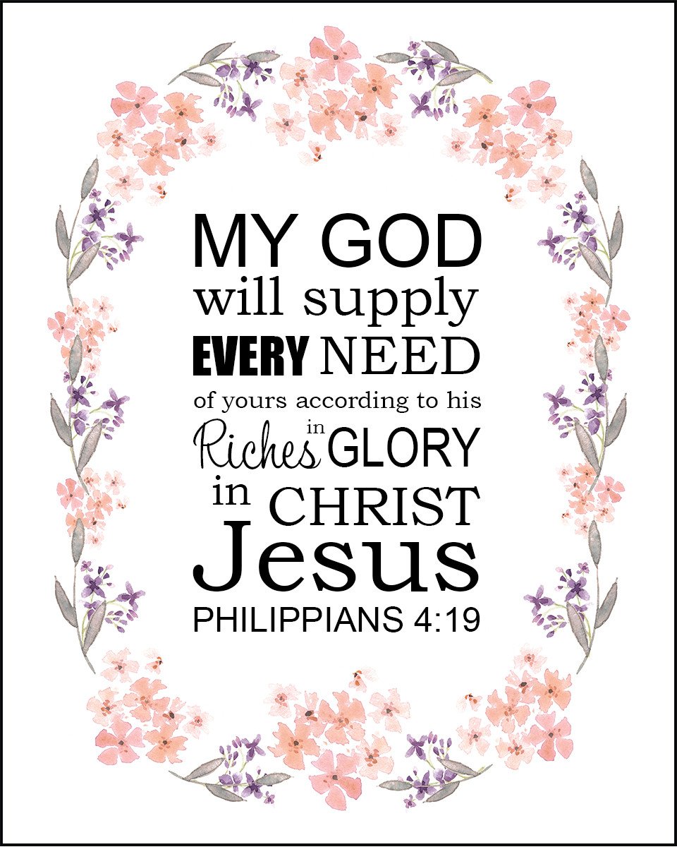 Scripture Sunday: Philippians 4: 19, and How God has provided for&nbsp;me