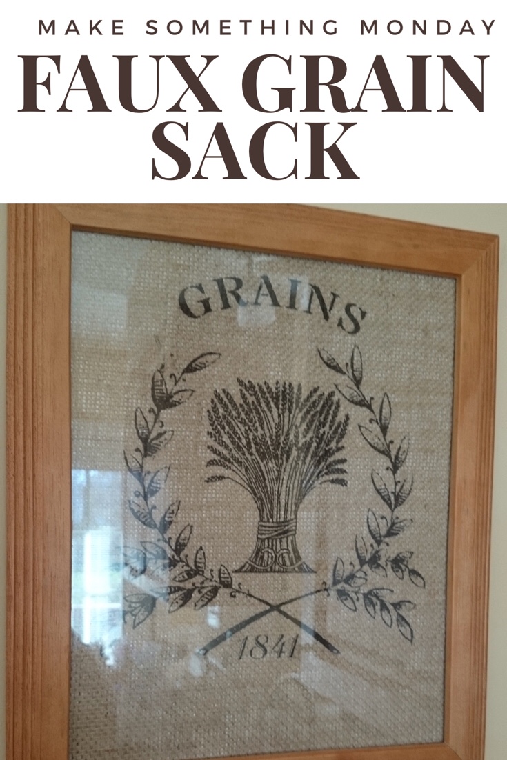 Make Something Monday: faux grain sacks