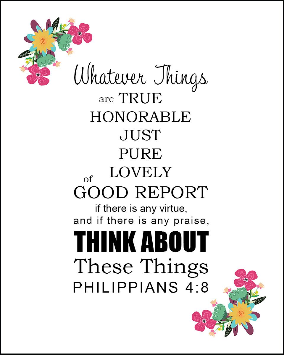 Sunday Musings: Philippians&nbsp;4:8