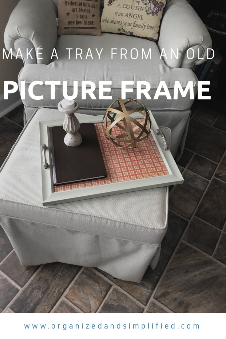 Make a tray from an old picture&nbsp;frame