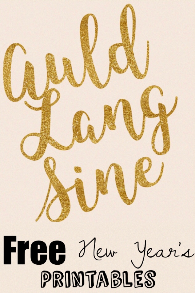 Free New Years Day Printables