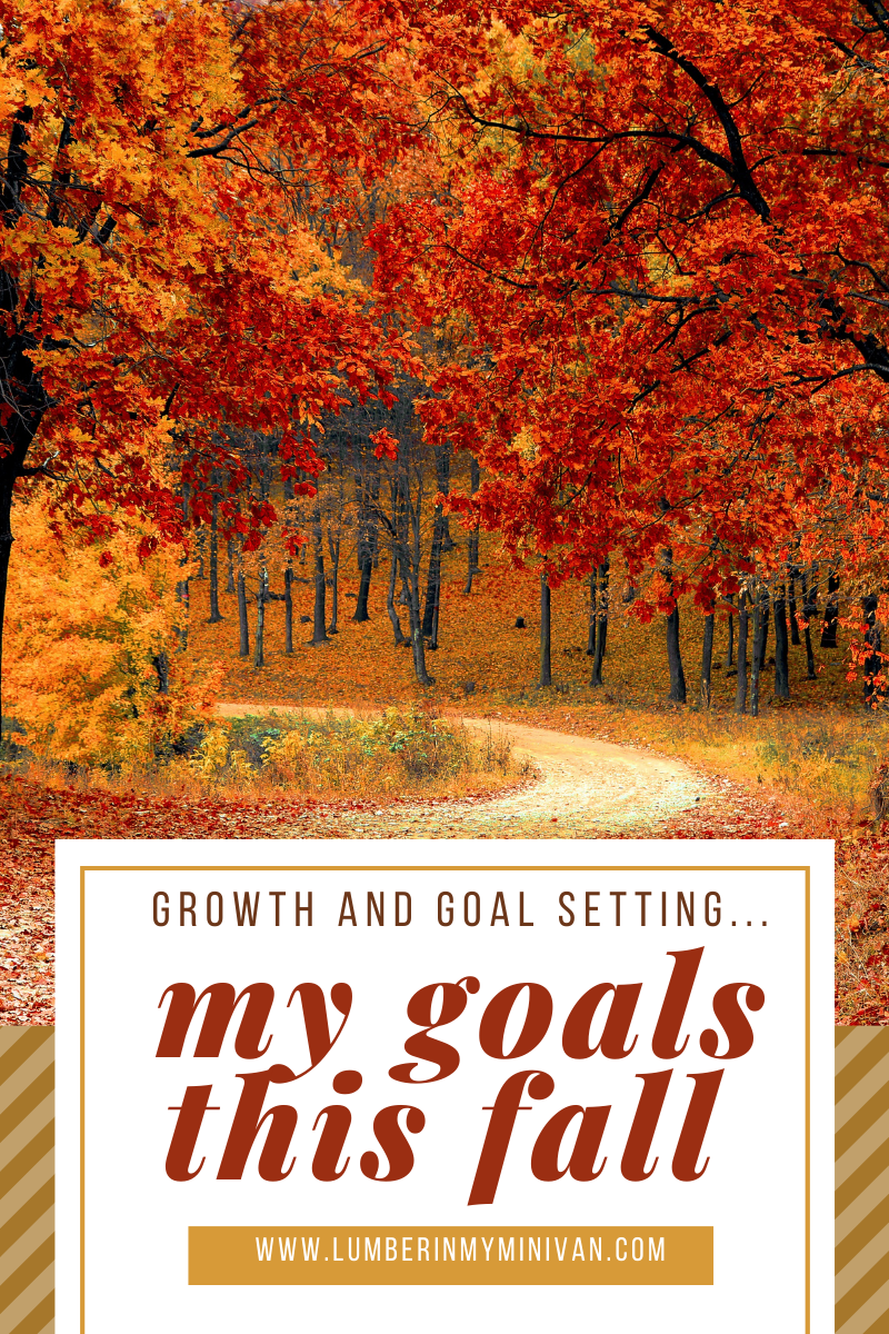 Growth and goal setting: My goals this&nbsp;fall