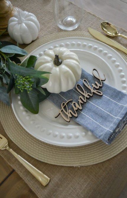 thankful place setting